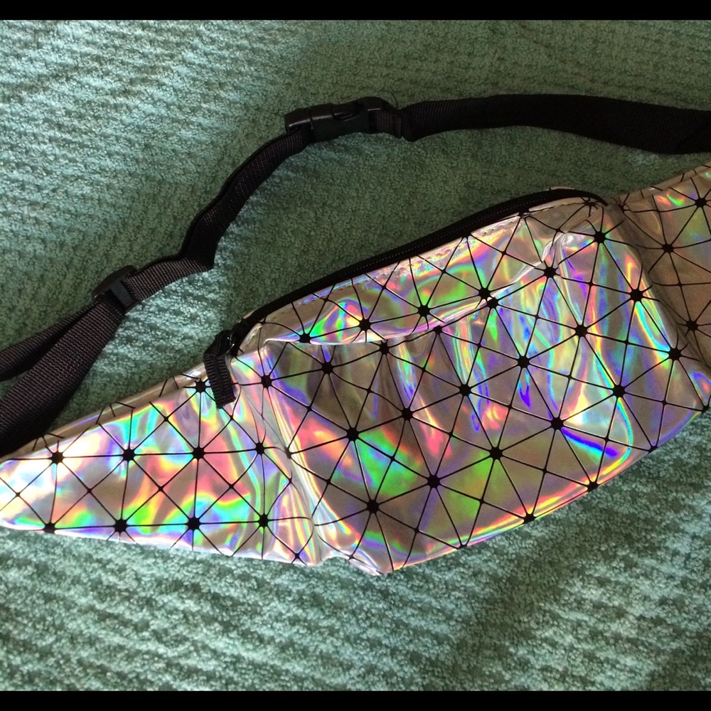 Iridescent prism ✨festival Fanny pack! NEW - Picture 2 of 5